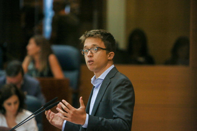 Imagen de archivo del portavoz de MásMadrid en la Asamblea de Madrid, Íñigo Errejón