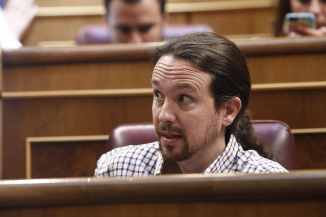 El secretario general de Podemos, Pablo Iglesias