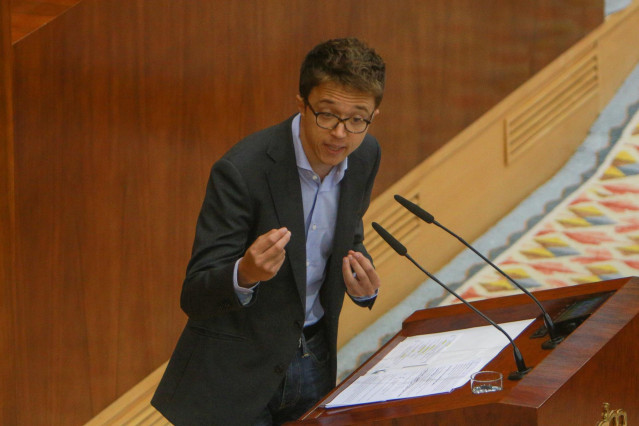 Imagen de archivo del portavoz de MásMadrid en la Asamblea de Madrid, Íñigo Errejón.