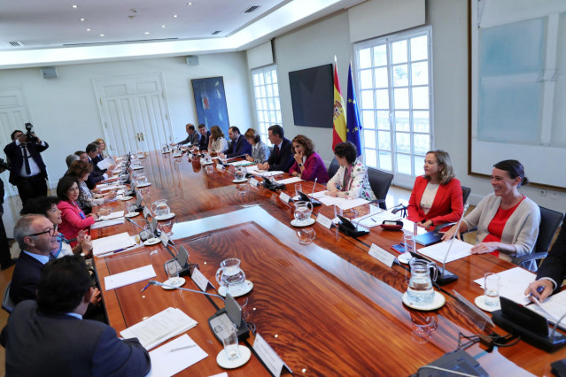Reunión de la Comisión Interministerial para el Brexit celebrada en el Complejo de la Moncloa presidida por el presidente en funciones, Pedro Sánchez y con la asistencia de representantes de todos los ministerios.