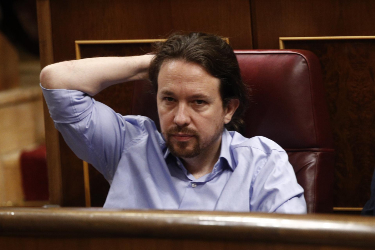 El secretario general de Unidas Podemos, Pablo Iglesias