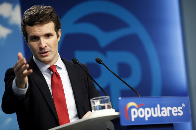 El presidente del PP, Pablo Casado, en una imagen de archivo