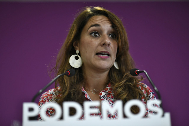 La portavoz de Podemos, Noelia Vega