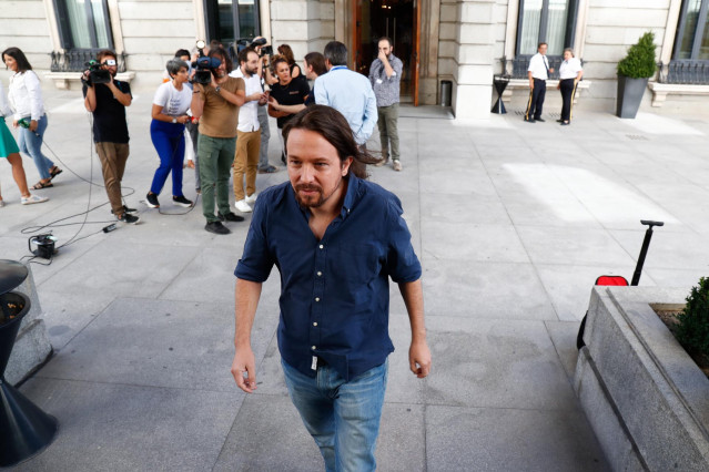 El secretario general de Podemos, Pablo Iglesias