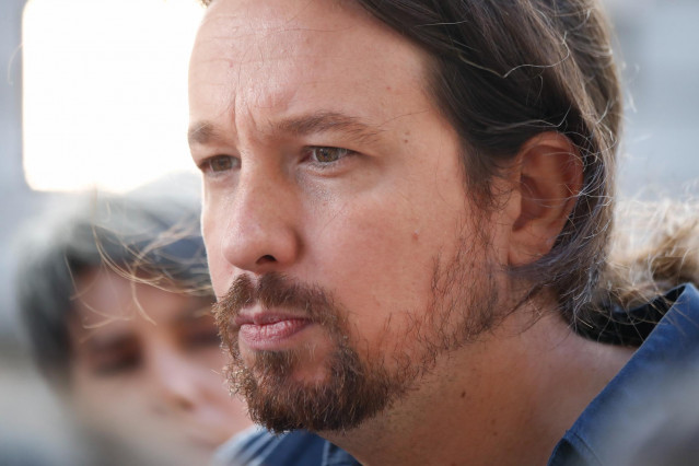 El secretario general de Podemos, Pablo Iglesias