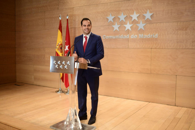 Ignacio Aguado, vicepresidente refional en rueda de prensa posterior al Consejo de Gobierno