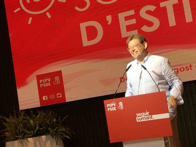 Puig en la cena de verano de los socialistas en Dénia