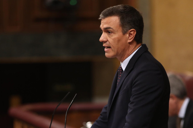El presidente del Gobierno en funciones, Pedro Sánchez, interviene en el Congreso de los Diputados para informar sobre los Consejos Europeos celebrados los días 20 y 21 de junio y 30 de junio, así como para informar del asunto del Brexit, el mismo día que