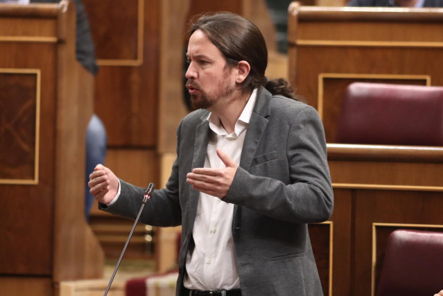El secretario general de Podemos, Pablo Iglesias