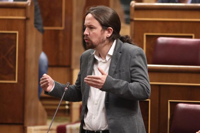 El secretario general de Podemos, Pablo Iglesias