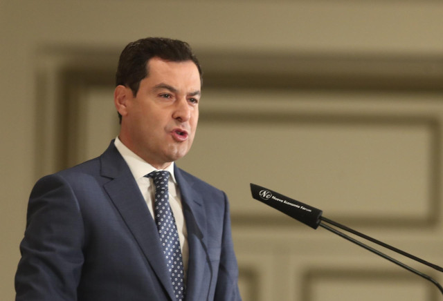 El presidente de la Junta de Andalucía, Juanma Moreno