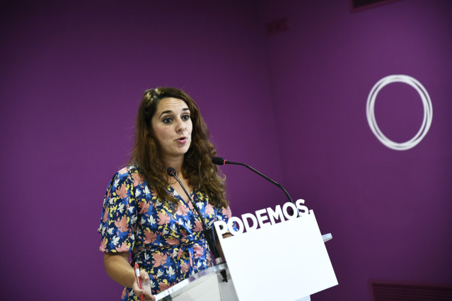 La portavoz de Podemos, Noelia Vera
