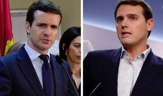 Pablo Casado y Albert Rivera