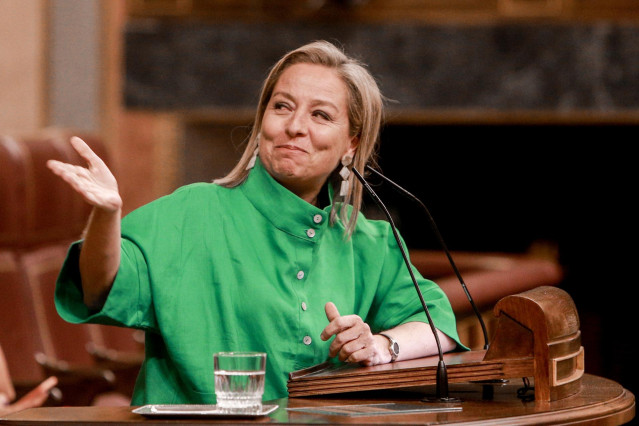 La portavoz de Coalición Canaria en el Congreso, Ana Oramas, durante la primera sesión ordinaria en el Congreso de los Diputados tras el parón vacacional.