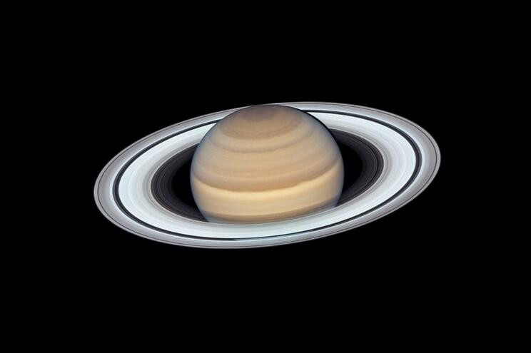 El planeta Saturno, en una imagen del Hubble de 2019