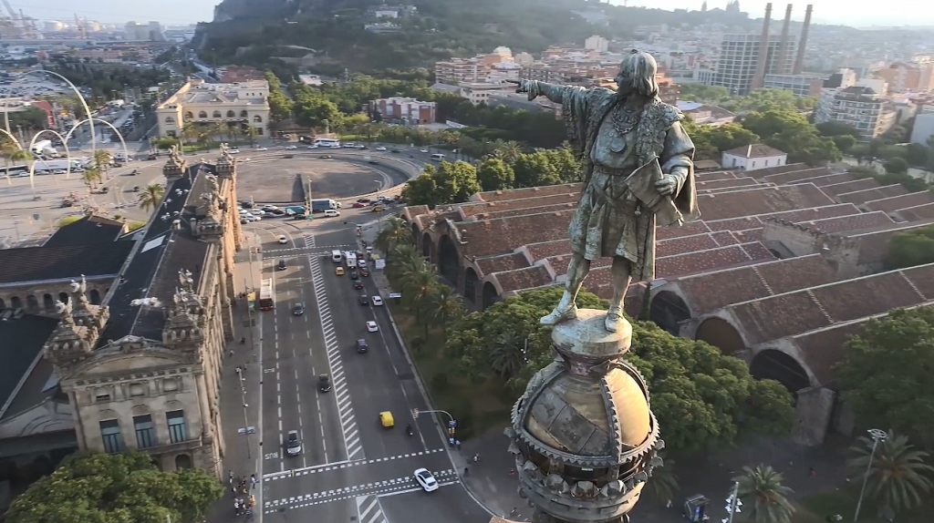 Monumento de Cristobal Colu00f3n en Barcelona