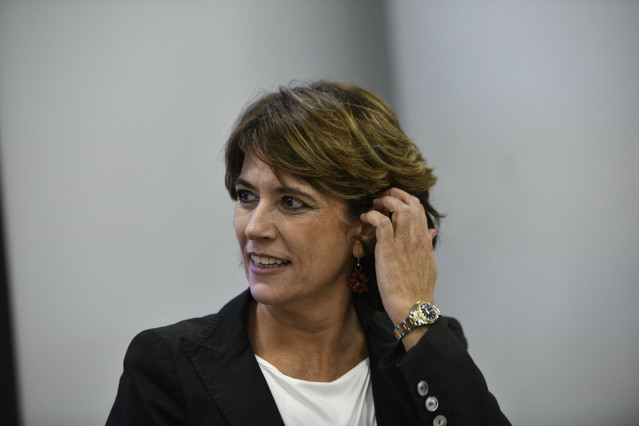La ministra de Justicia en funciones, Dolores Delgado, en la presentación del secretario general de la Conferencia de Ministros de Justicia de Iberoamérica, en la sede de la Secretaría General Iberoamericana, en Madrid, a 17 de septiembre de 2019.