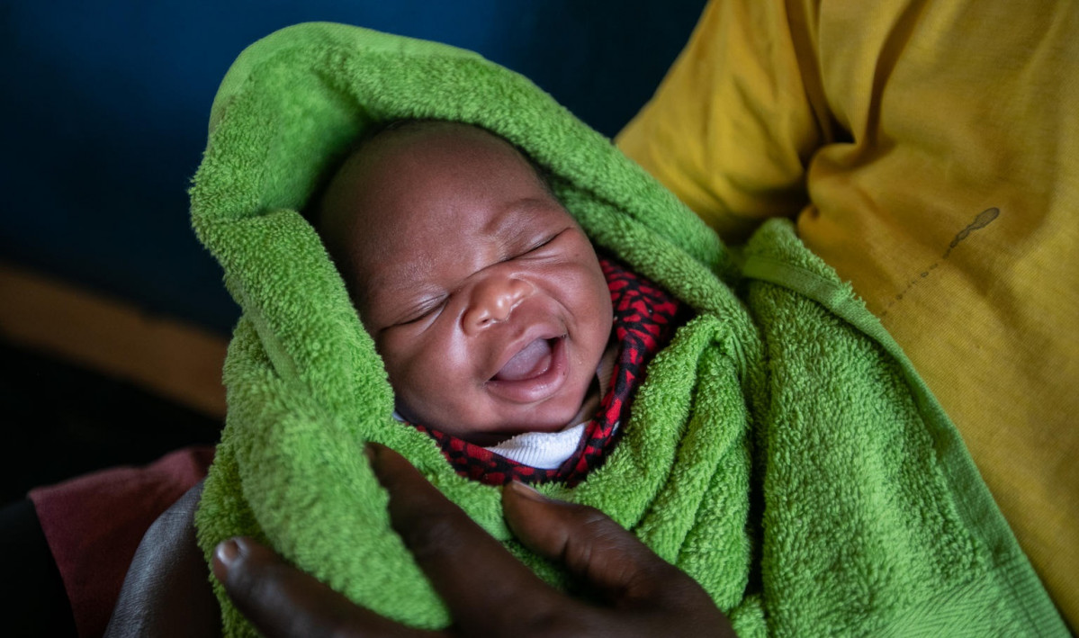 A mother and her new born baby at Karenga H