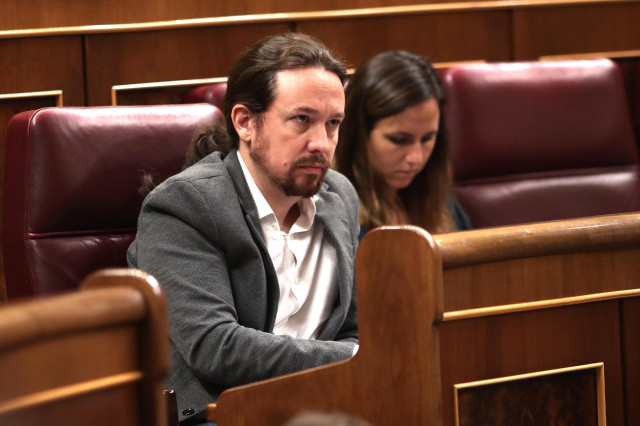 El secretario general de Podemos, Pablo Iglesias