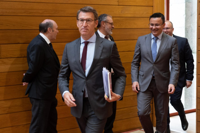 Feijóo Na Sesión De Control Do Parlamento De Galicia
