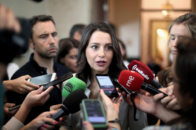 La portavoz de Ciudadanos, Inés Arrimadas.