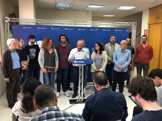 Rueda de prensa del portavoz de En Marea, Luís Villares