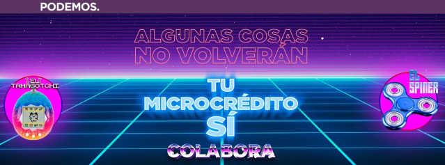 Campaña de microcréditos de Podemos para el 10N