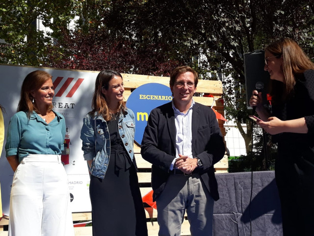 El alcalde de Madrid, José Luis Martínez Almeida, en el festival 'MadrEAT'.