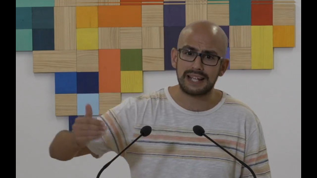 El responsable de la Secretaría Política y de Comunicación de Podemos Andalucía, Pablo Pérez Ganfornina, en una imagen de archivo.