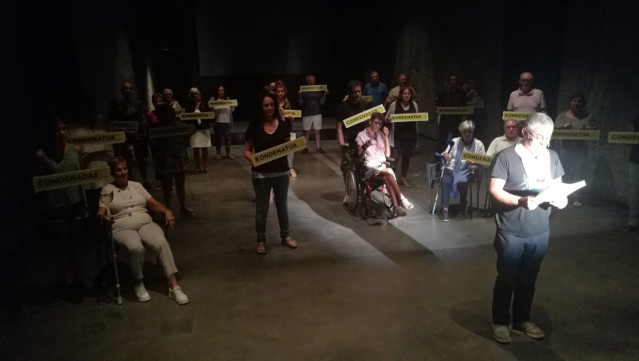 Acto de la asociación de familiares de presos de ETA