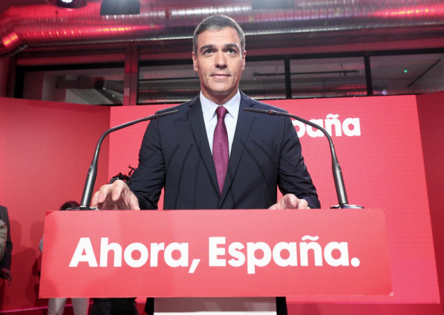 Acto de presentación del lema de campaña del PSOE para las elecciones del 10 de noviembre