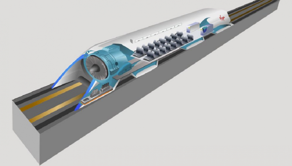El Hyperloop permitirá viajar a velocidades superiores a las de un avión comercial, pero con un menor gasto energético y sin contaminar