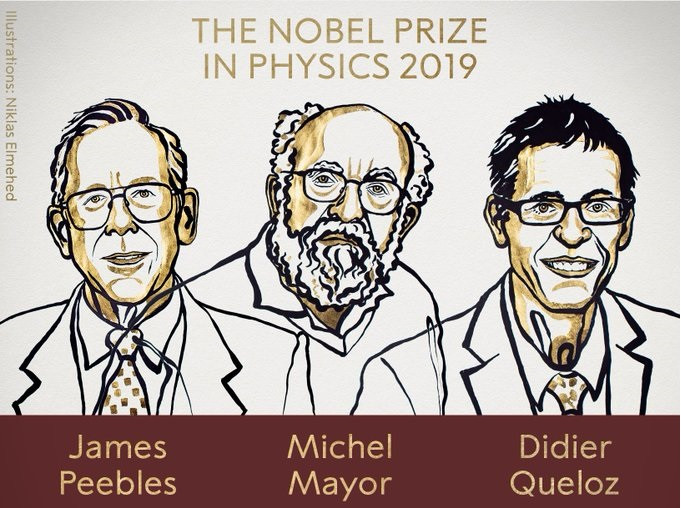 Ganadores del Premio Nobel de Fu00edsica 2019