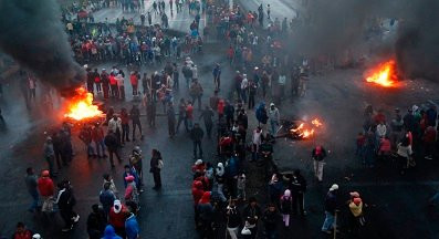 Disturbios en Ecuador