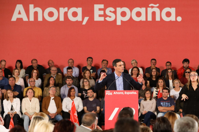 Acto político socialista en Teruel (Aragón)