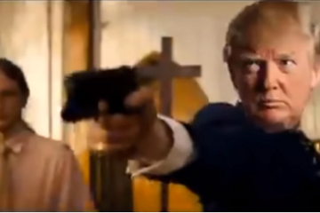 ​Un vídeo falso muestra a Trump disparando a periodistas y rivales políticos