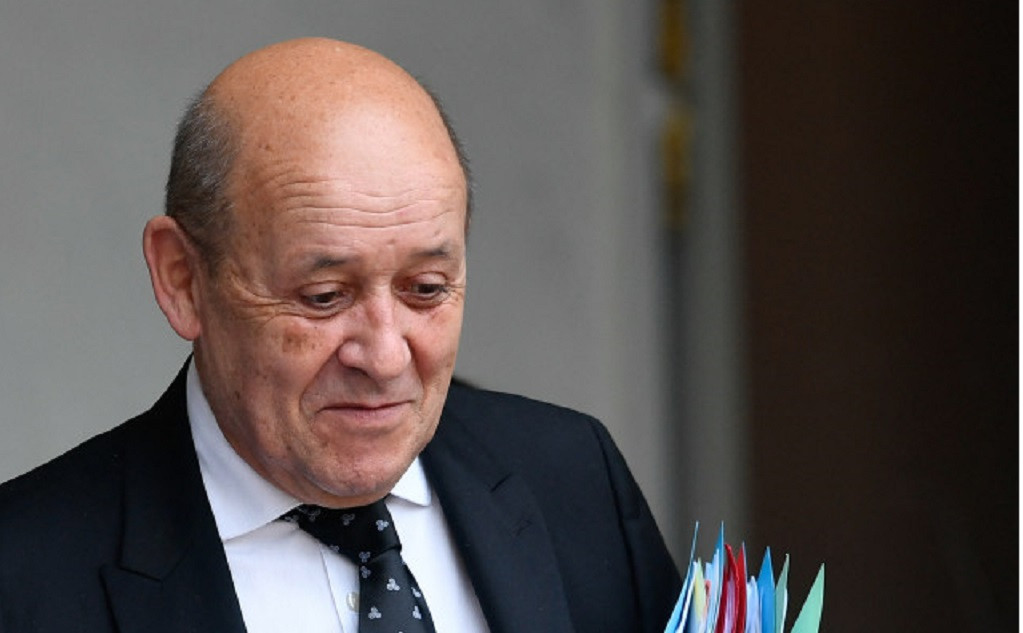 El ministro francu00e9s de Asuntos Exteriores, Jean Yves Le Drian