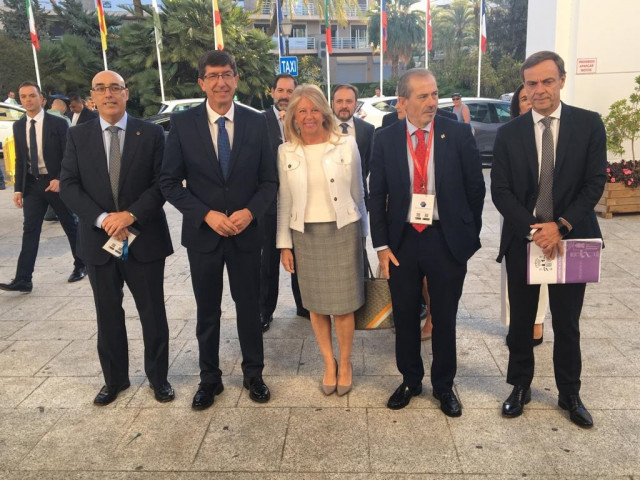 Juan Marín, vicepresidente de la Junta, asiste a la inauguración del Congreso de la Abogacía en Marbella.