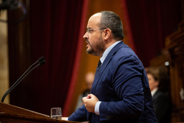 Alejandro Fernández (PP) interviene en el Parlament de Catalunya