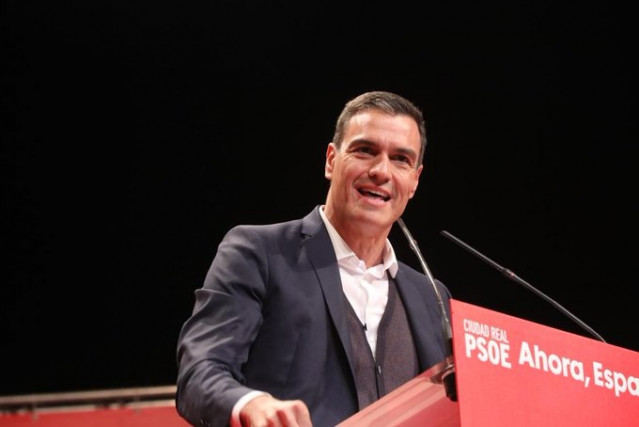 El secretario general del PSOE y presidente del Gobierno en funciones, Pedro Sánchez.