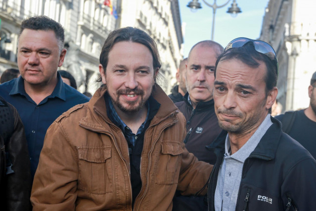 El secretario general de Podemos, Pablo Iglesias