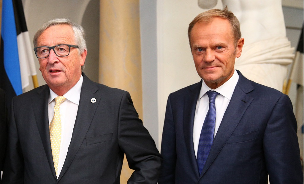 Donald Tusk y Jean Claude Juncker