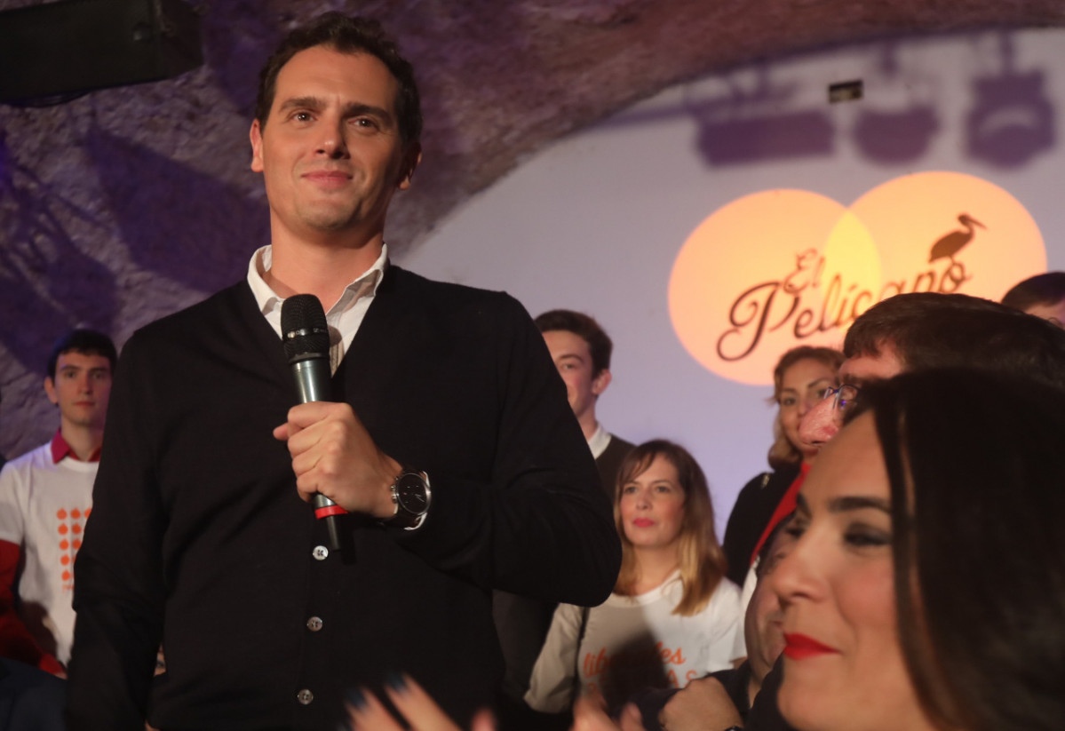 El presidente de Ciudadanos (Cs), Albert Rivera, clausuran el acto de apertura de campaña de las elecciones generales del 10N en Cádiz a 30 de octubre del 2019