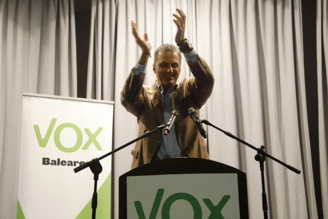 El secretario general de Vox, Javier Ortega Smith, en un acto de Vox en Palma de Mallorca