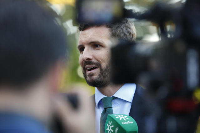 El presidente del PP, Pablo Casado