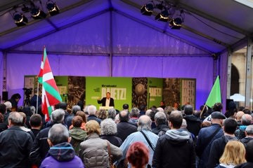 Acto de EH Bildu con Arnaldo Otegi