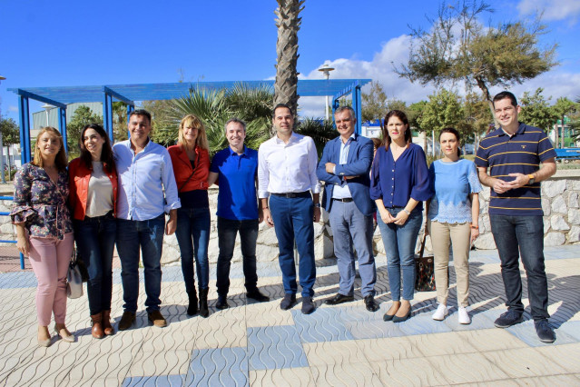 El vicepresidente de la Comunidad de Madrid, Ignacio Aguado, participa en Málaga en un encuentro Ciudadano con los números uno y dos al Congreso Guillermo Díaz e Irene Rivera.