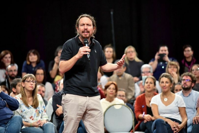 Pablo Iglesias en el mitin de A Coruña