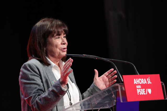 La presidenta del PSOE, Cristina Narbona