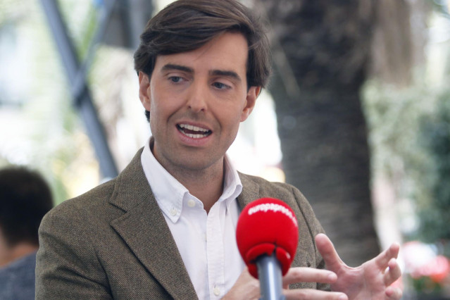 Pablo Montesinos, vicesecretario de Comunicación del Partido Popular, posa en entrevista para Europa Press en Málaga (Andalucía, España), a 23 de octubre de 2019.